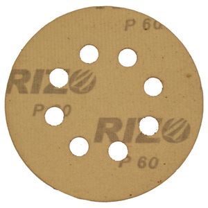 سنباده پشت کرکی ریزو مدل 125 میلیمتر p.60 بسته 10 عددی